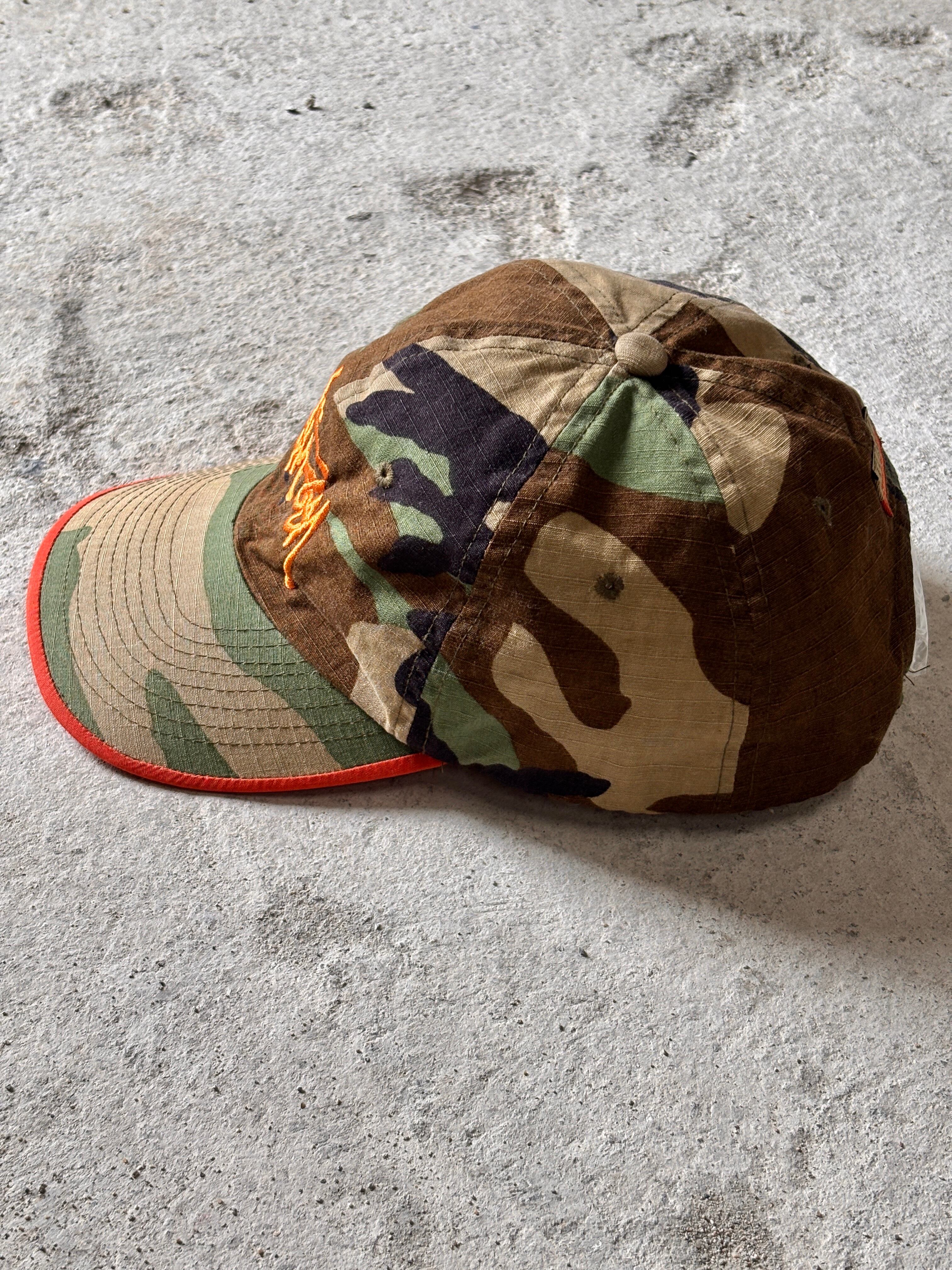 90s OLD STUSSY/STUSSY OUTDOOR/Camouflage Snapback Cap/USA製/紺タグ