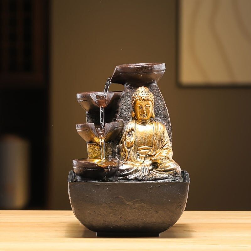 仏像 大仏 滝 デザイン 電動 開運 幸運 財運 金運 安産祈願 無病息災