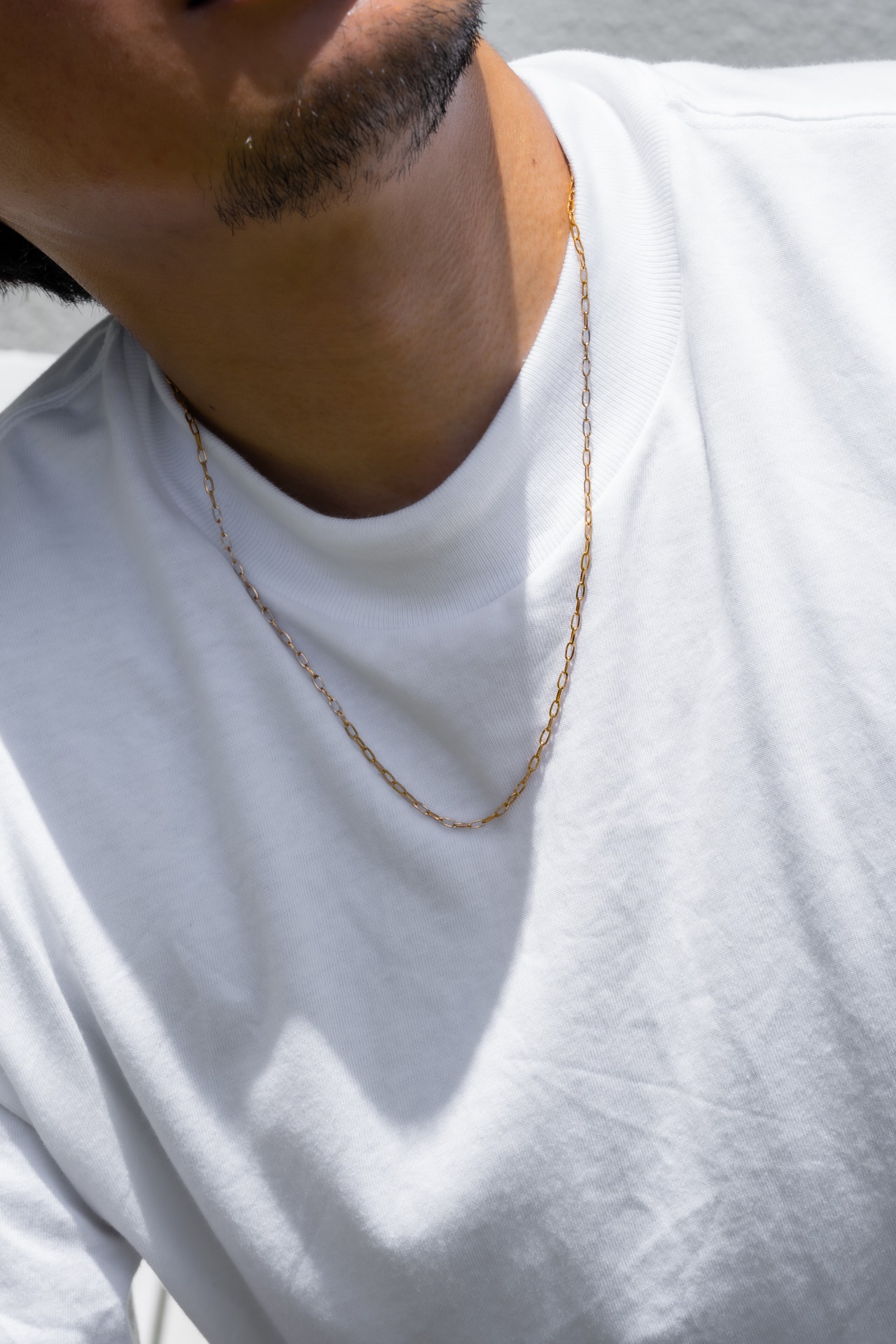 【Skin Flat Chain Necklace】 / GOLD