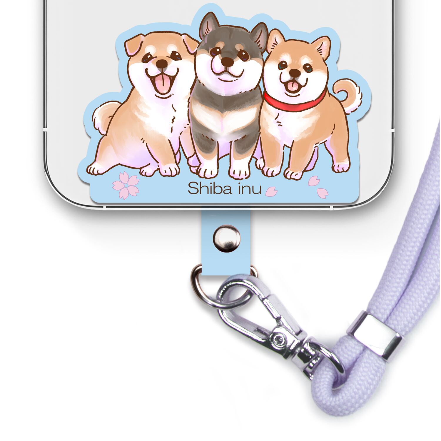柴犬 【笑顔が楽しく可愛いわんこイラスト】 スマホ ショルダー 柴犬 【笑顔が楽しく可愛いわんこイラスト】 スマホ ショルダー
