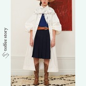 【3color】バルーン袖と初夏の物語ロングコート 《W0156》