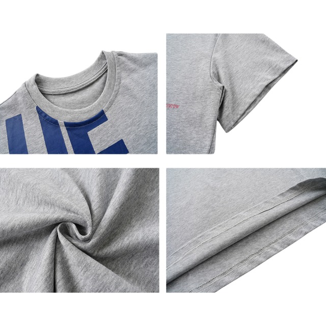 over logo grey short-sleeve tee　オーバーロゴグレー半袖ティー　J2052