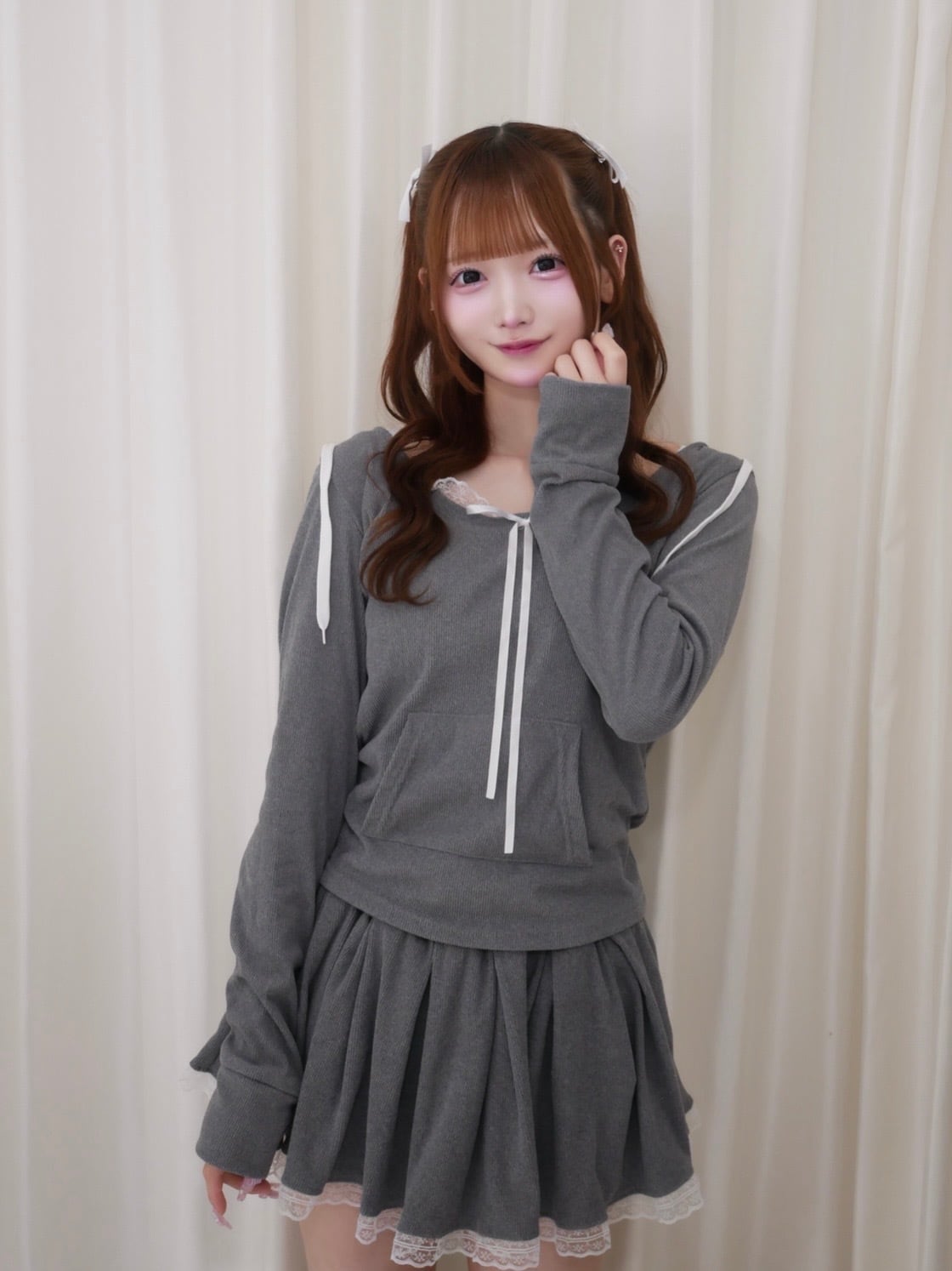lace hoodie set up