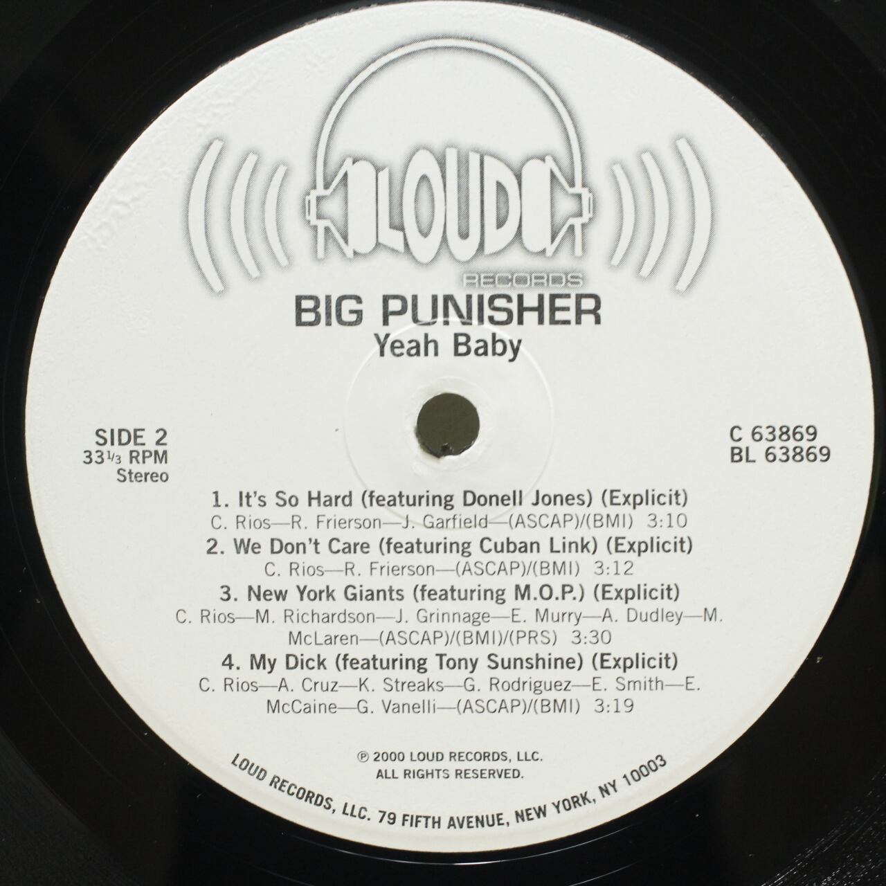 Big Punisher / Yeeeah Baby [C 63869 , C2 63843] - 画像4