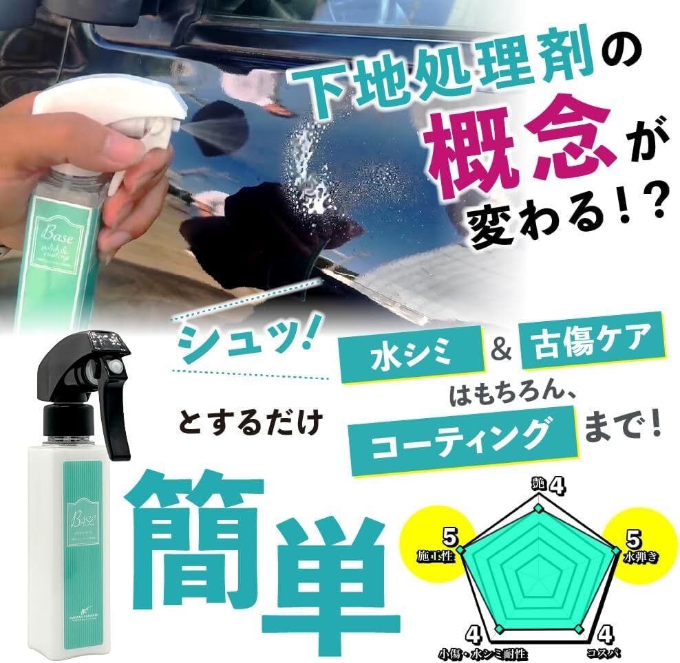 ながら洗車】BASE ポーチセット 『 全てのコーティング剤の下地に