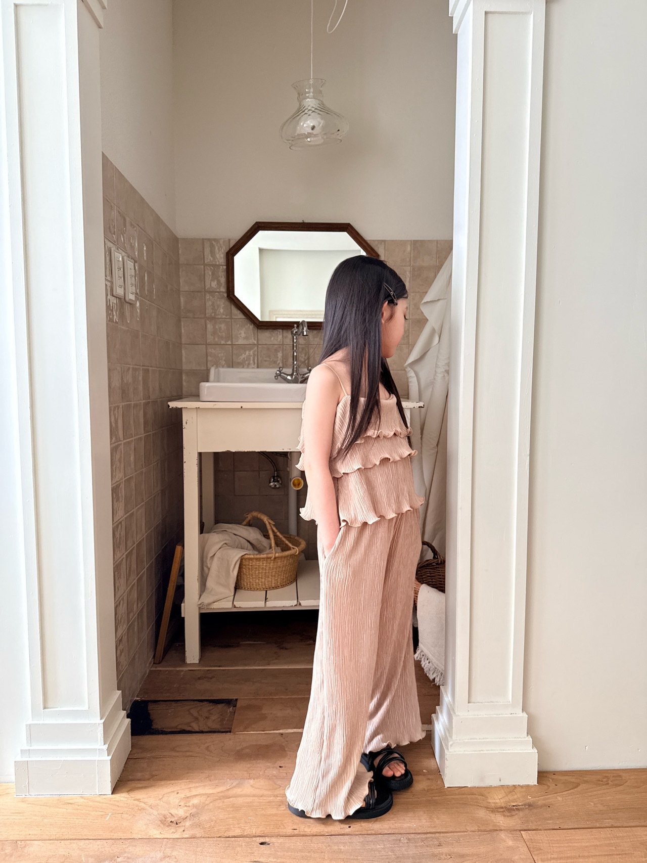 [COMMA] Cancan Pleats Set-up (140/150) / [콤마] 캉캉플리츠세트 (140/150)