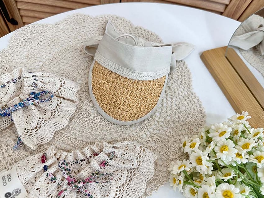 hellen bonnet hat 2color / 犬 麦わら帽子 ドッグウェア 小型犬 中型犬 犬帽子 犬の帽子 夏 サンバイザー 麦わらボンネット帽子 韓国 犬服 hat8