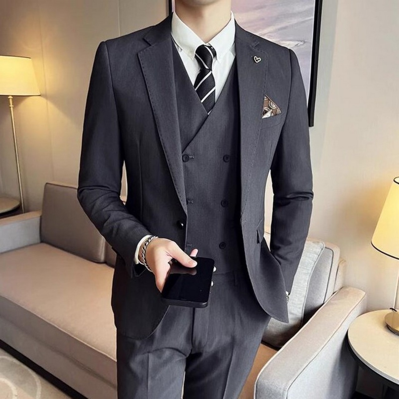 wedding slim casual 3piece 00011