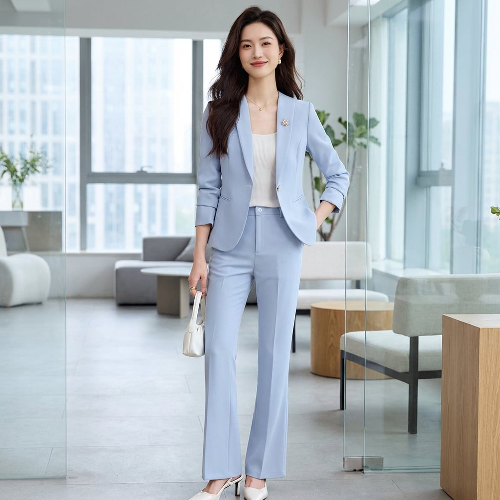 エレガントラインパンツスーツ(3color) A1207