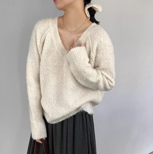v-neck knit pullover 13875
