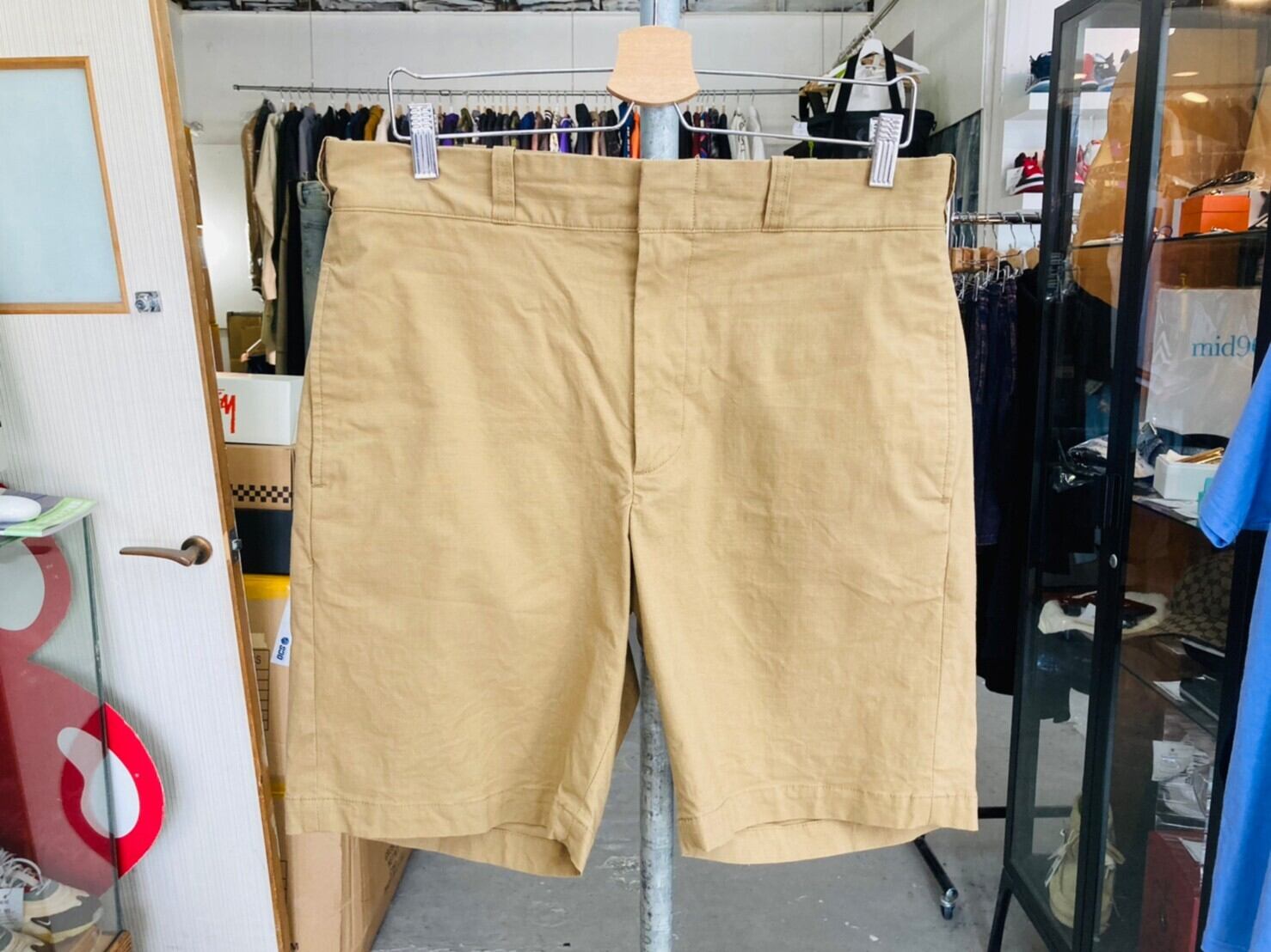 RonHerman × DICKIES FOR RHC STRETCH RIPSTOP SHORT BEIGE LARGE 