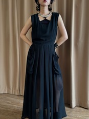 MADE IN ITALY black sheer dress-5138-7