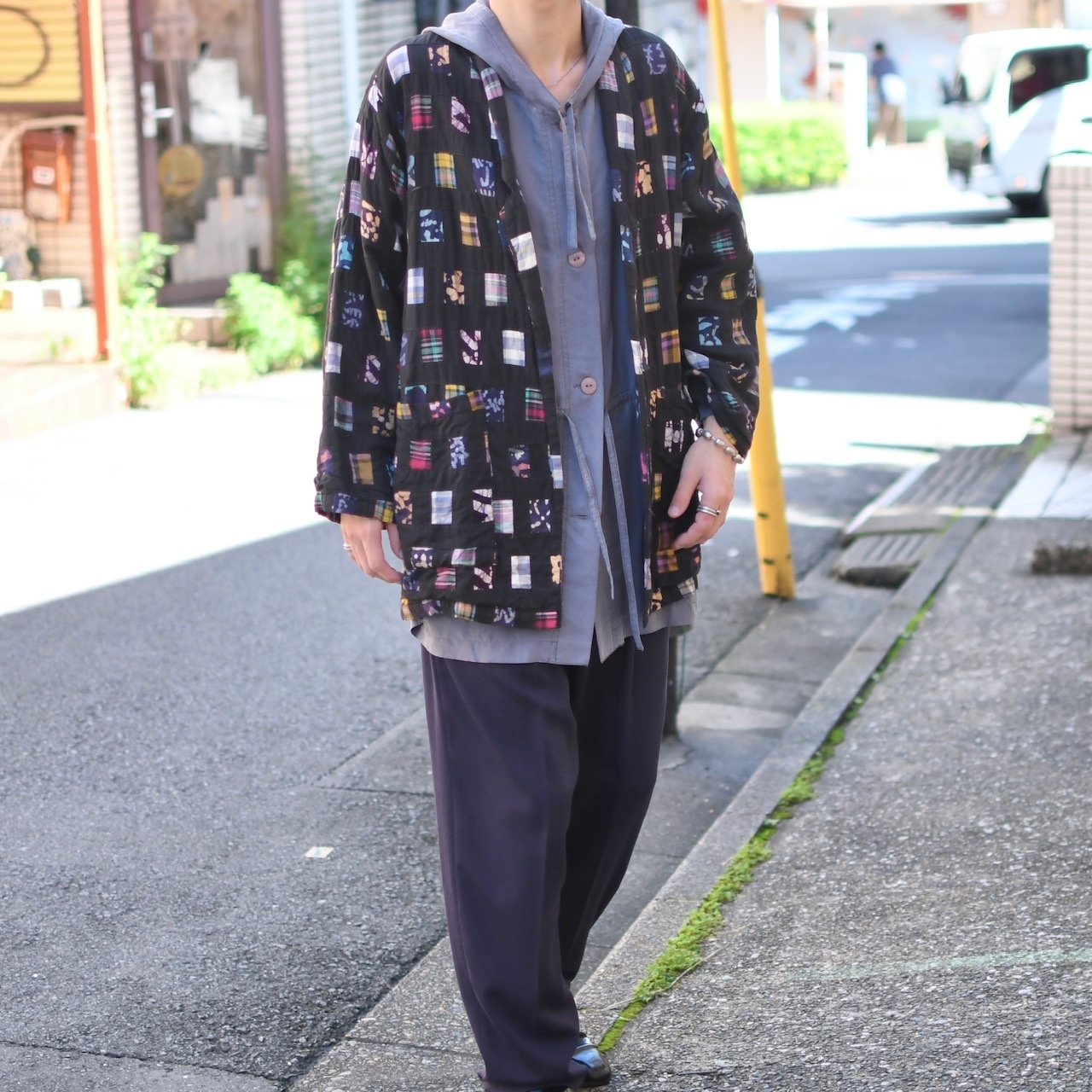 patch work design indian cotton jacket