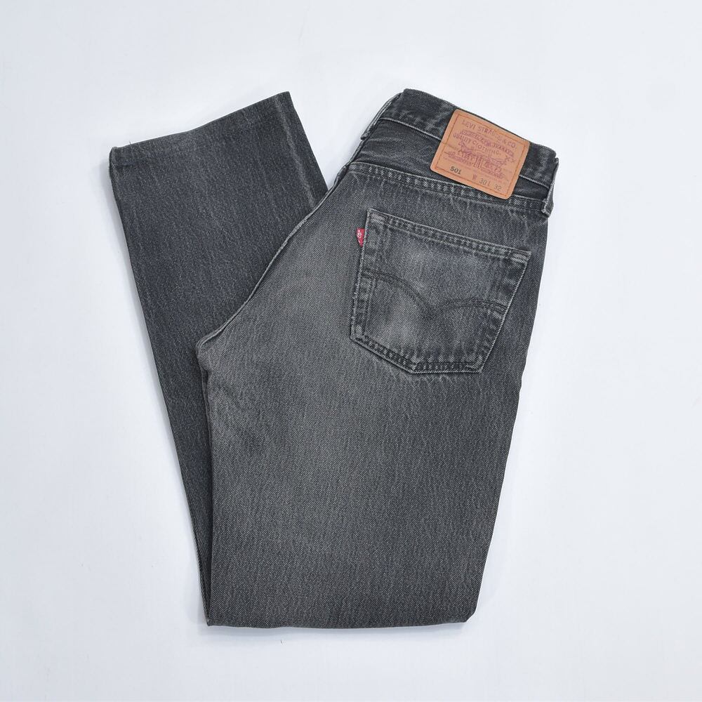 00s リーバイス 501 0660 USA製 後染め ブラックデニム パンツ 90s USA製 Levi's リーバイス 501-0660 後染め ブラックデニムパンツ