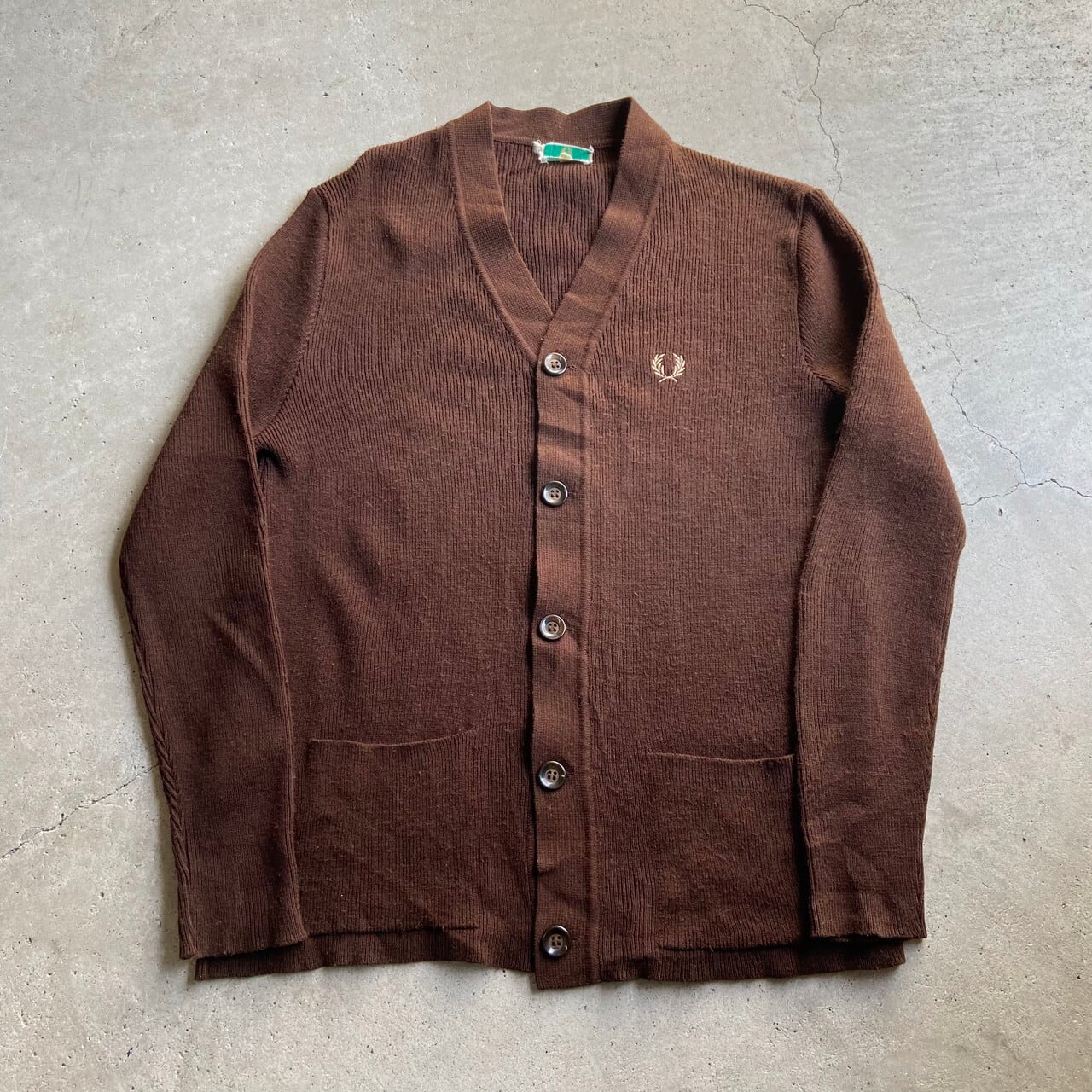 70〜80年代 FRED PERRY フレッドペリー ウール×アクリル ニット 