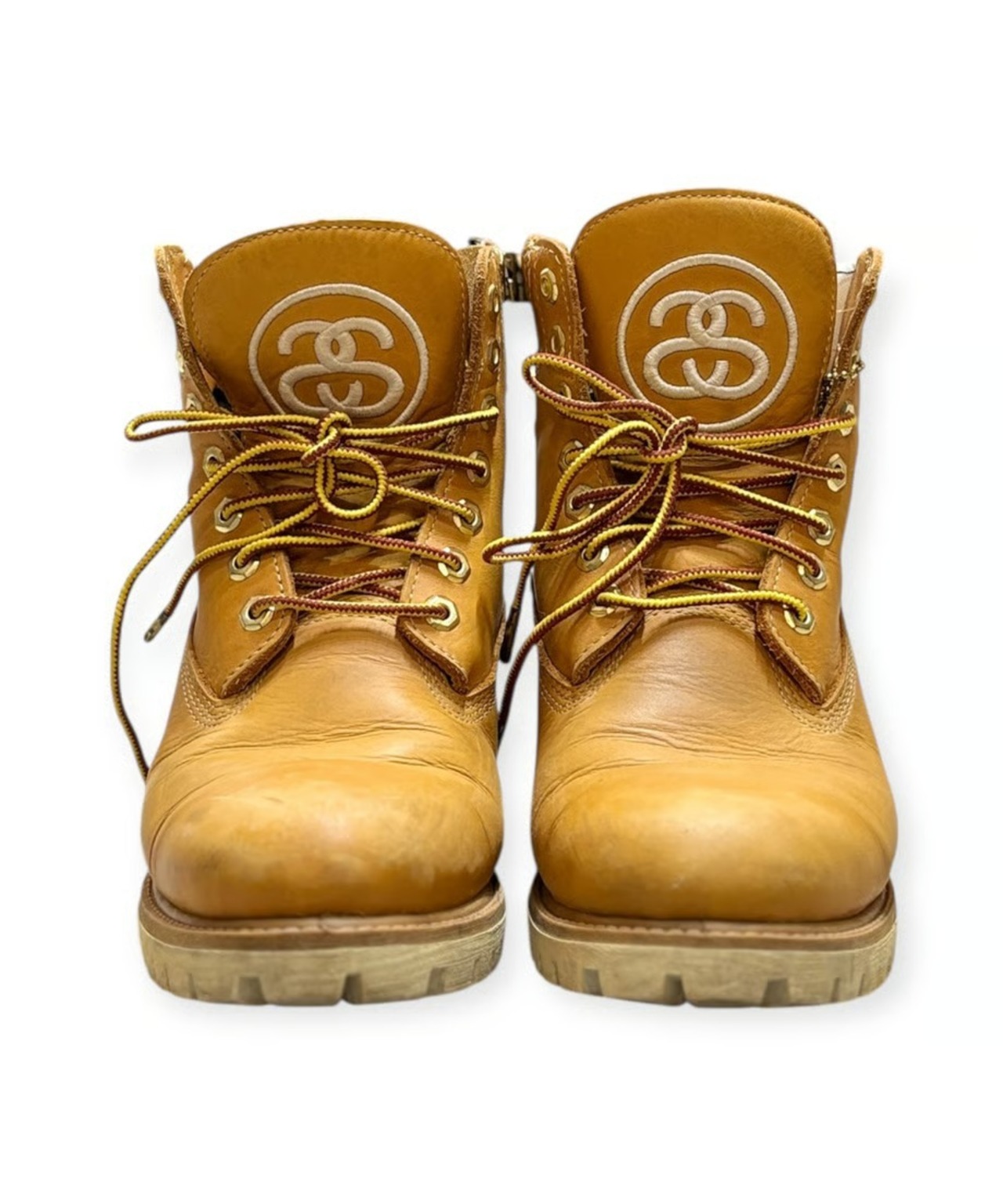 【USED】2000s STUSSY Timberland イエローブーツ コラボ 別注 サイズ26