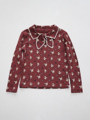 Misha & Puff  Junior Scout Top  Madder Root Cat & Mouse  25WI Drop1