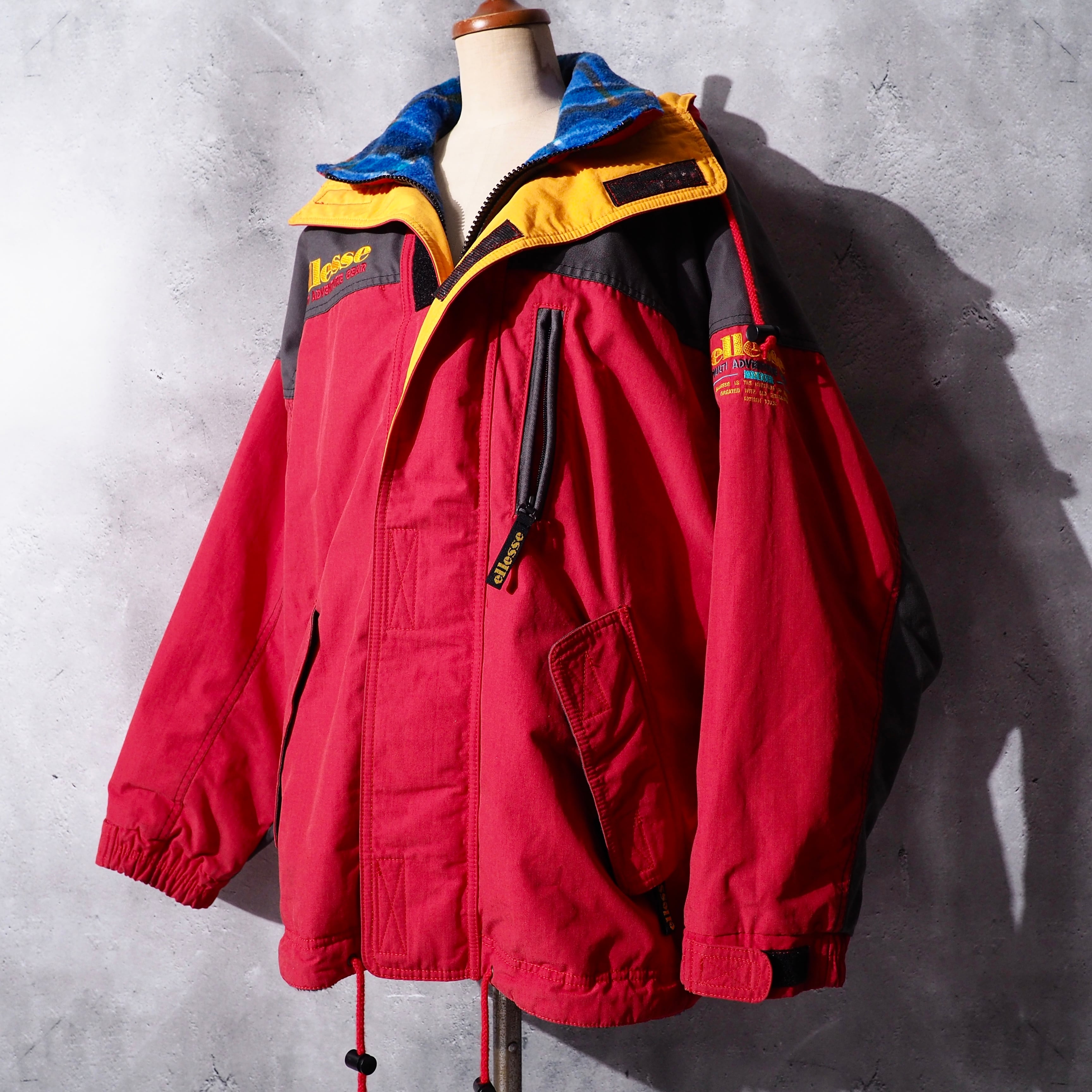 1980 - 90s ” ellesse ” Good multi color full zip vintage nylon jacket  Parker | 古着屋 結々 powered by BASE