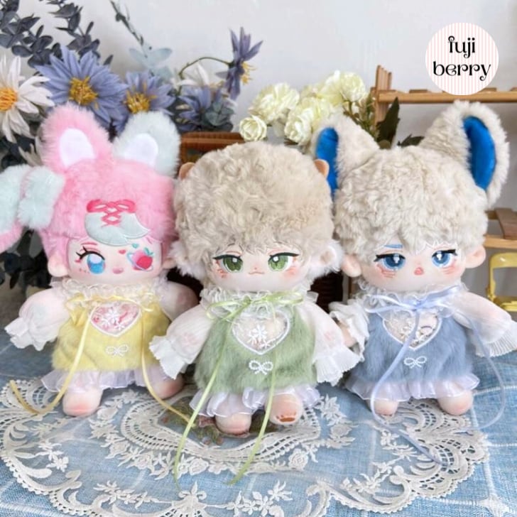 【20cmぬい服】もけもけトップスのコーデ 20cm着せ替えぬいぐるみ用 お洋服|fuji berry