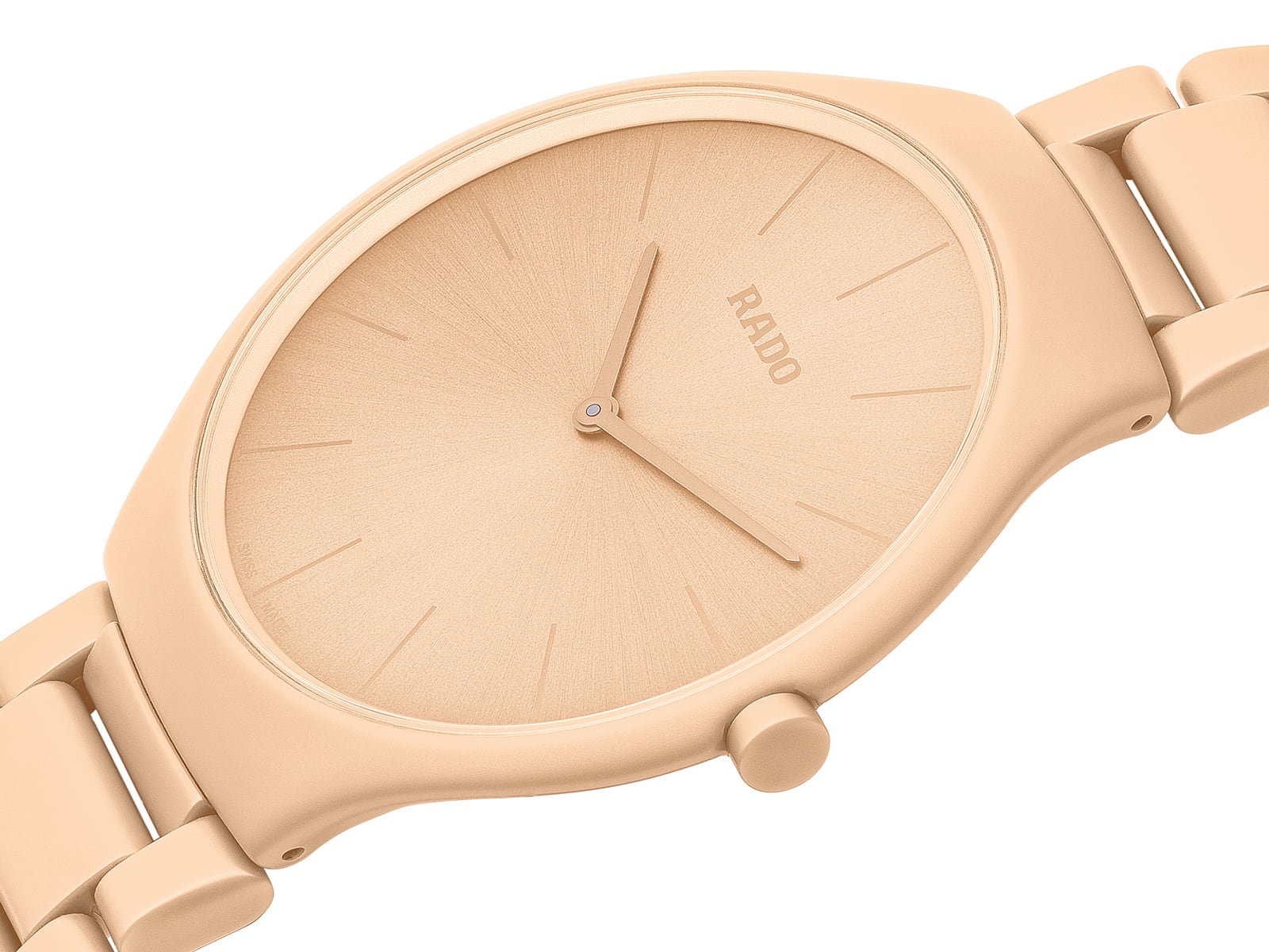 【RADO ラドー】True Thinline Les Couleurs™ Le Corbusier  Pale sienna 32123 シンライン ル・コルビュジエ（ペール シエナ）／国内正規品 腕時計