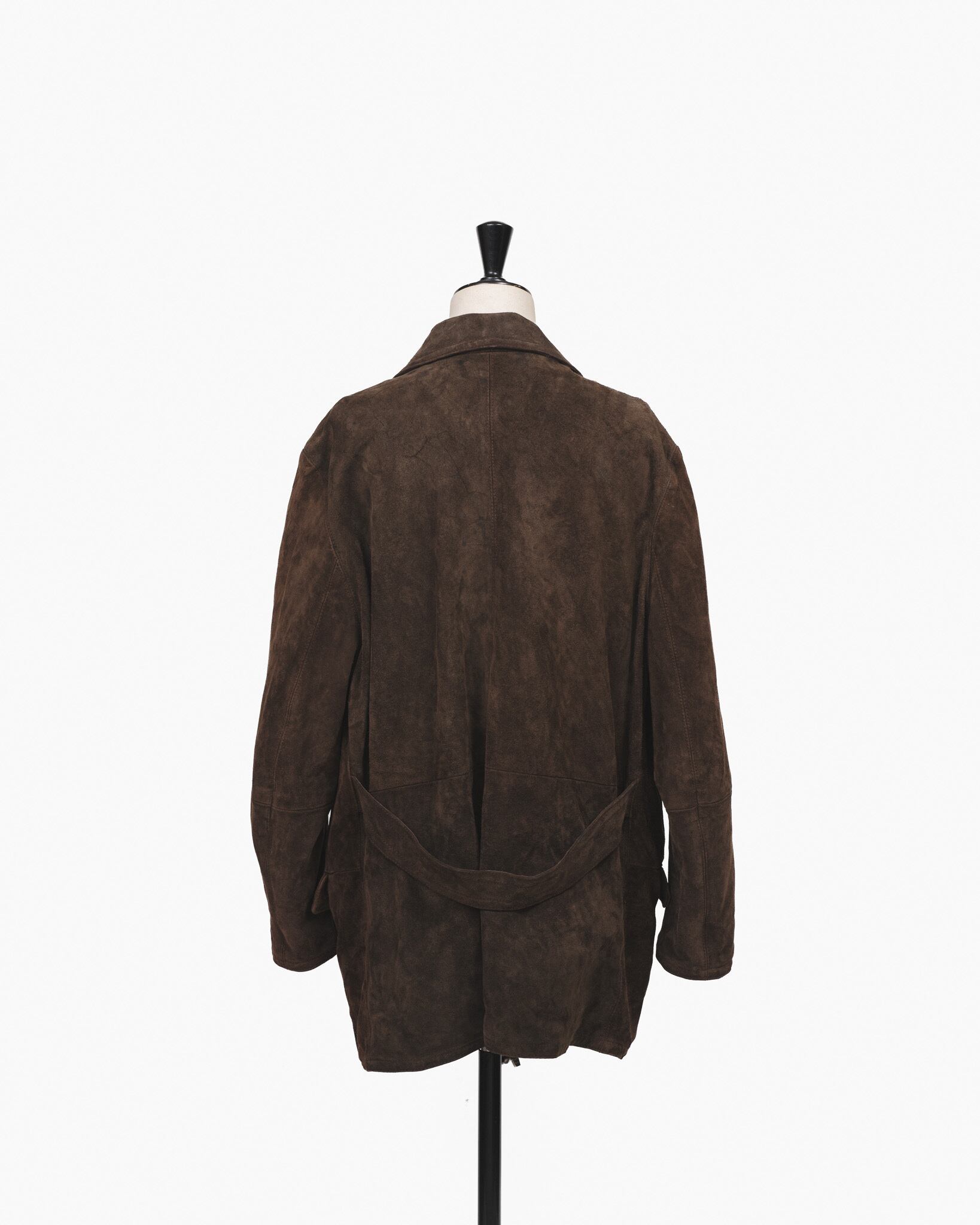 ARMANI JEANS 90s レザーカーコート car coat Early90's] 