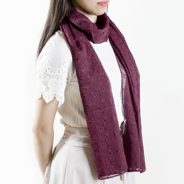 クチュール絹ストール（ボルド―）