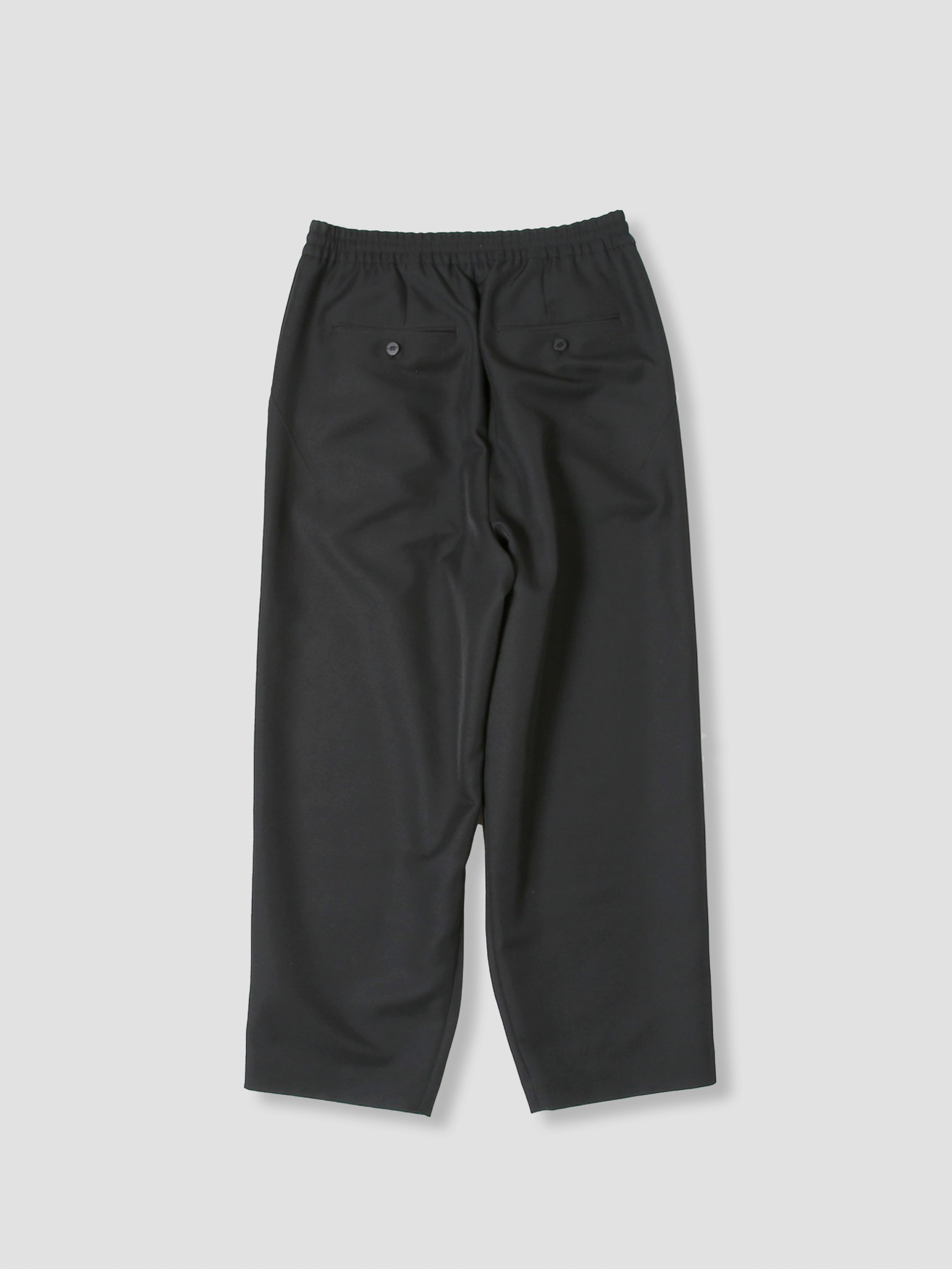 yoshiokubo TWILL WIDE PANT BLACK YKPT02 | BEST PACKING STORE