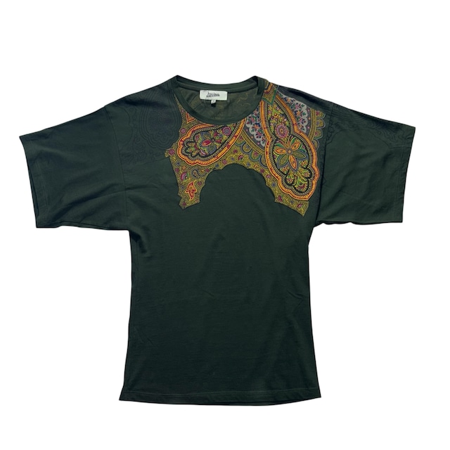Jean Paul GAULTIER paisley trompe-l’oeil cut sewn