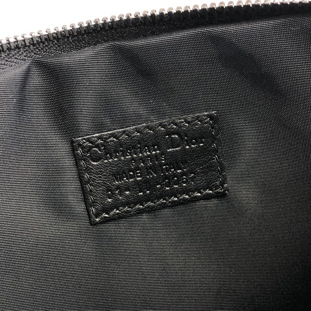 Christian Dior クリスチャン ディオール ストリートシック ハンドポーチ ブラック フロントバックル vintage ヴィンテージ オールド h6hijx