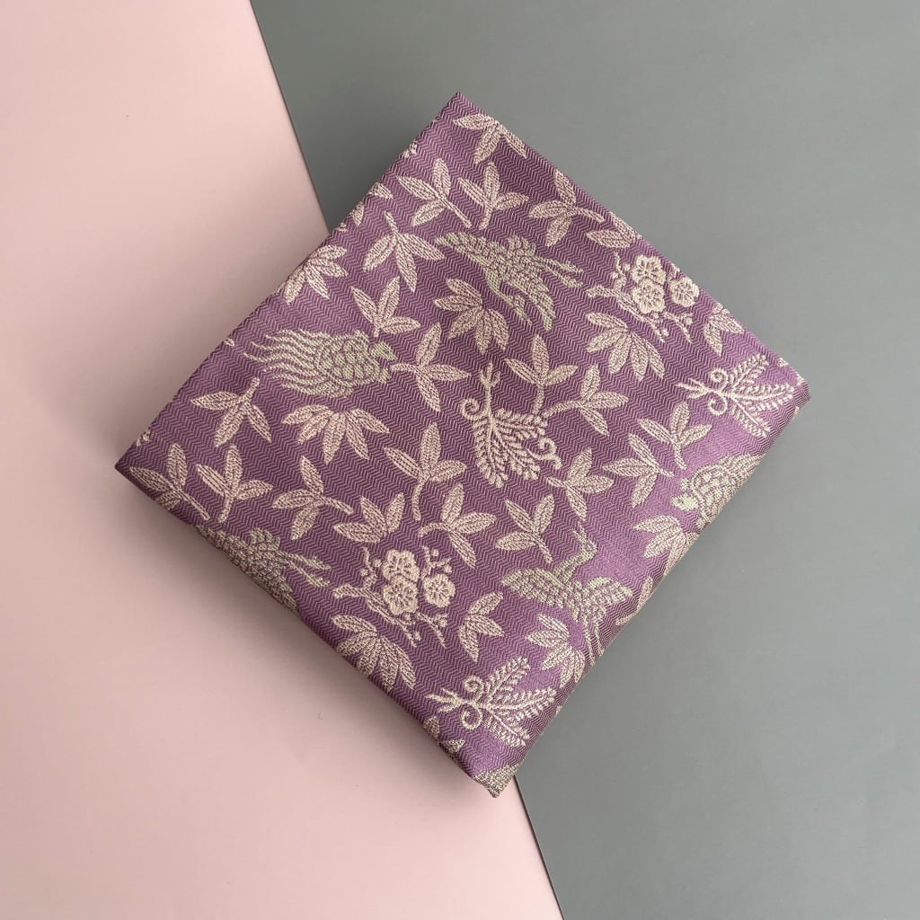 出帛紗 蓬莱吉祥紋（紫色） | 茶道帛紗 大阪有香