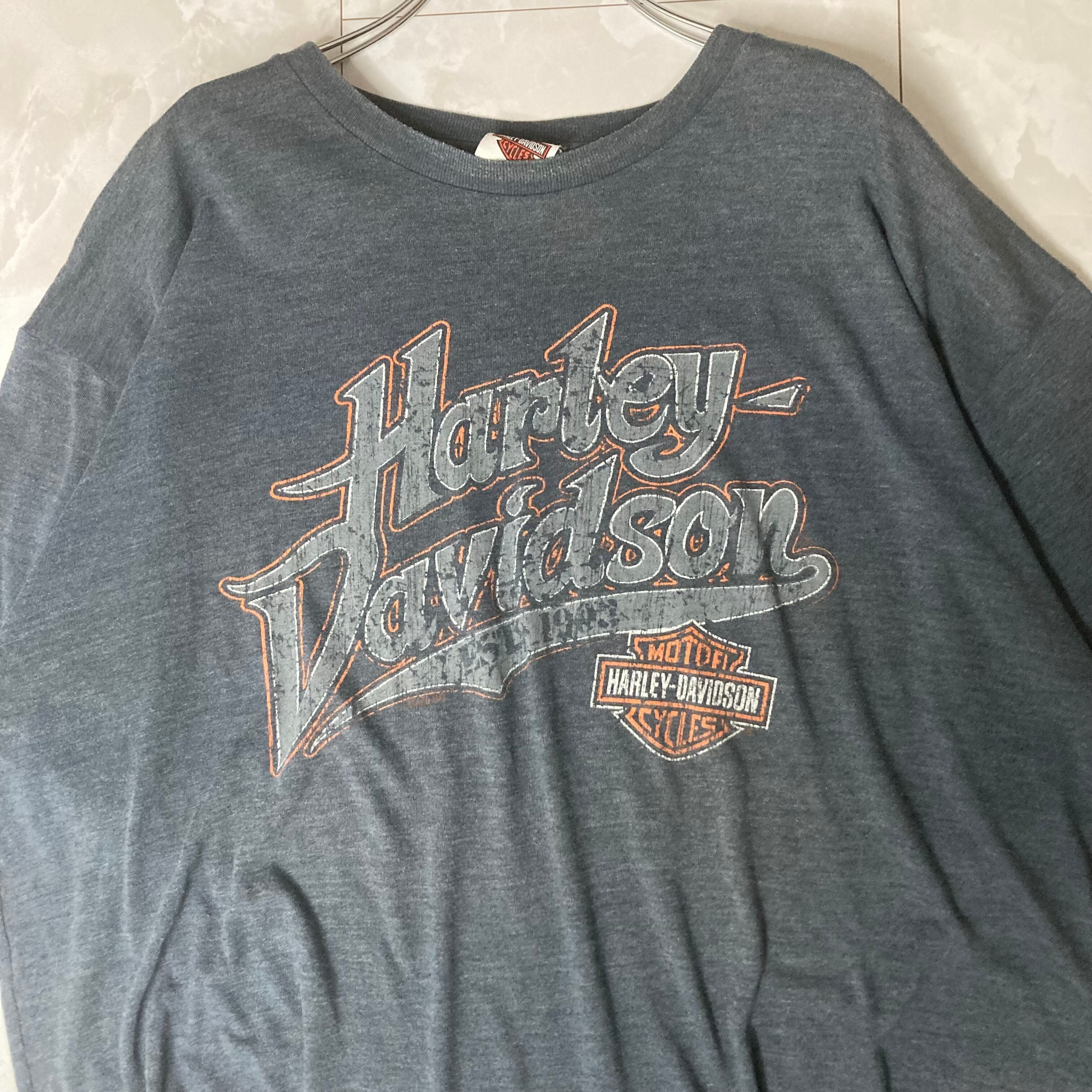 ショート丈リメイク】HARLEY DAVIDSON 半袖Tシャツ XL プリント | 古着 