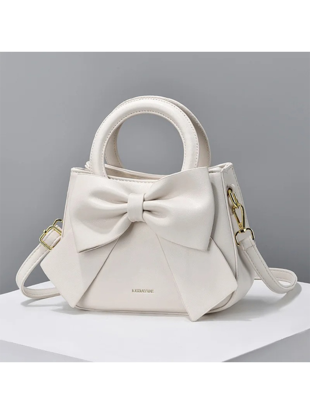 【0282】Ribbon PU Mini Hand Shoulder 2way Bag
