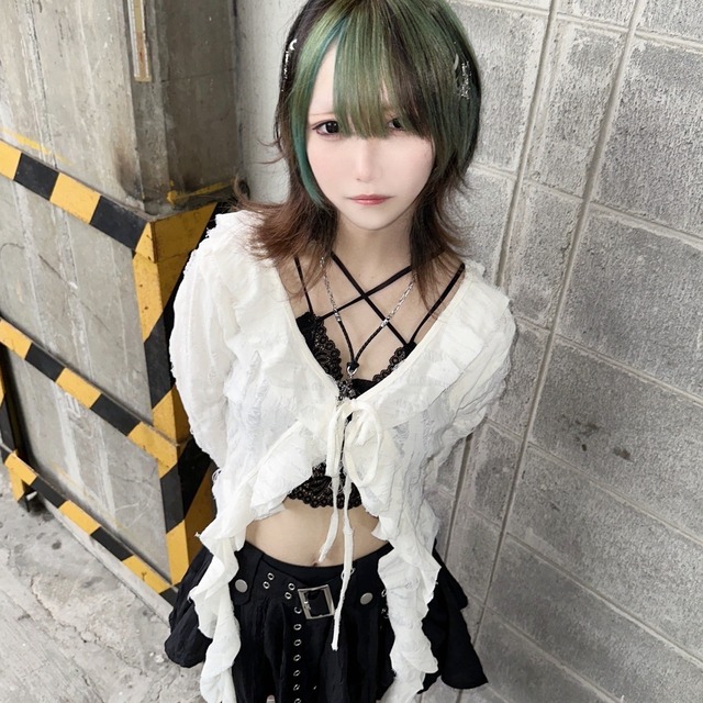 フリルグランジカーディガン