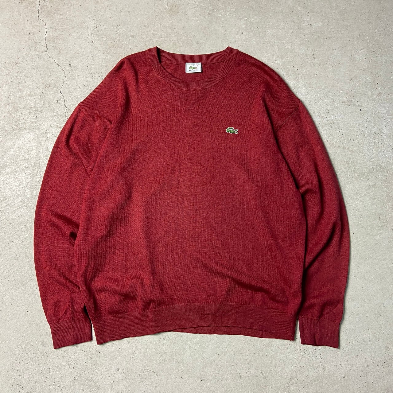 80年代〜 LACOSTE フレンチラコステ ウール×アクリル ニットセーター