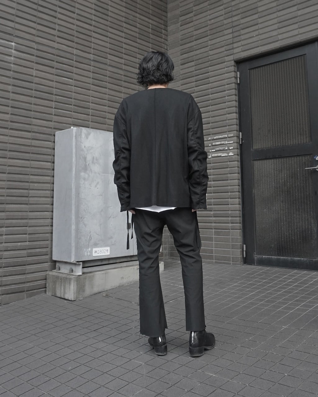 ASKYY / V-NECK BOMBER JACKET / BLK | ASKYY TOKYO FLAGSHIP