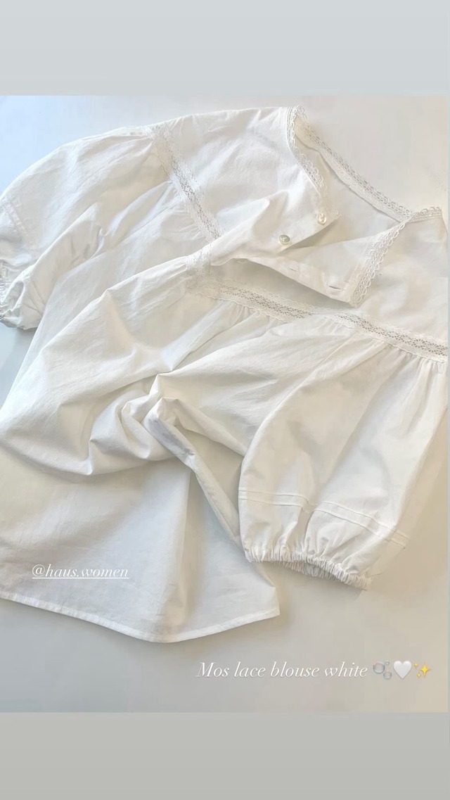 (即納) HAUS / Mos lace blouse 1color
