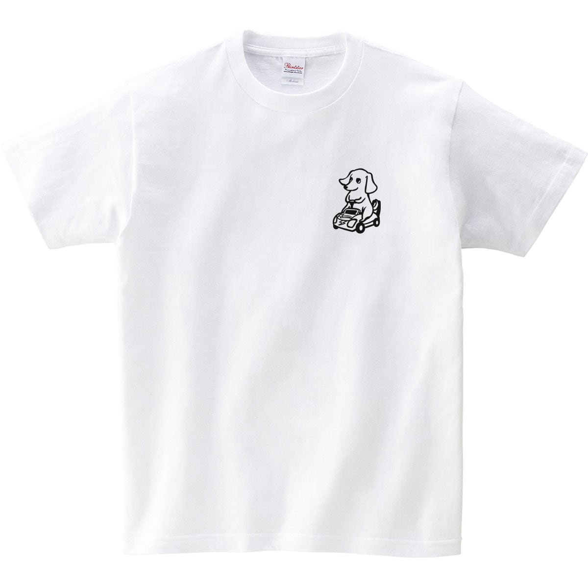 選べるデザイン ミニカーとワンコ Tシャツ dog89 犬 自動車 遊び パグ・フレンチブルドッグミニチュアダックス 好き 服 ゆるい イラスト