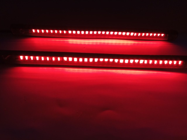 TASWK 汎用 テールランプ LEDウィンカーライト＆ブレーキランプ ライセンス灯 12V 防水 2枚（赤と黄色）