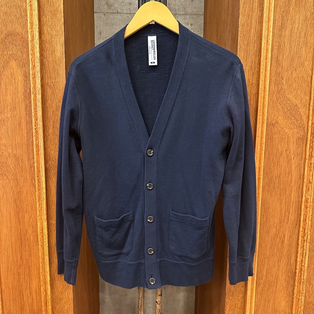 LOOPWHEELER SOLID COTTON CARDIGAN M