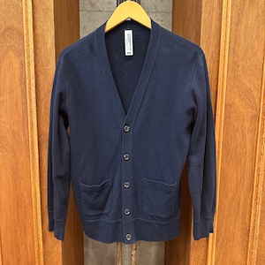 LOOPWHEELER SOLID COTTON CARDIGAN M
