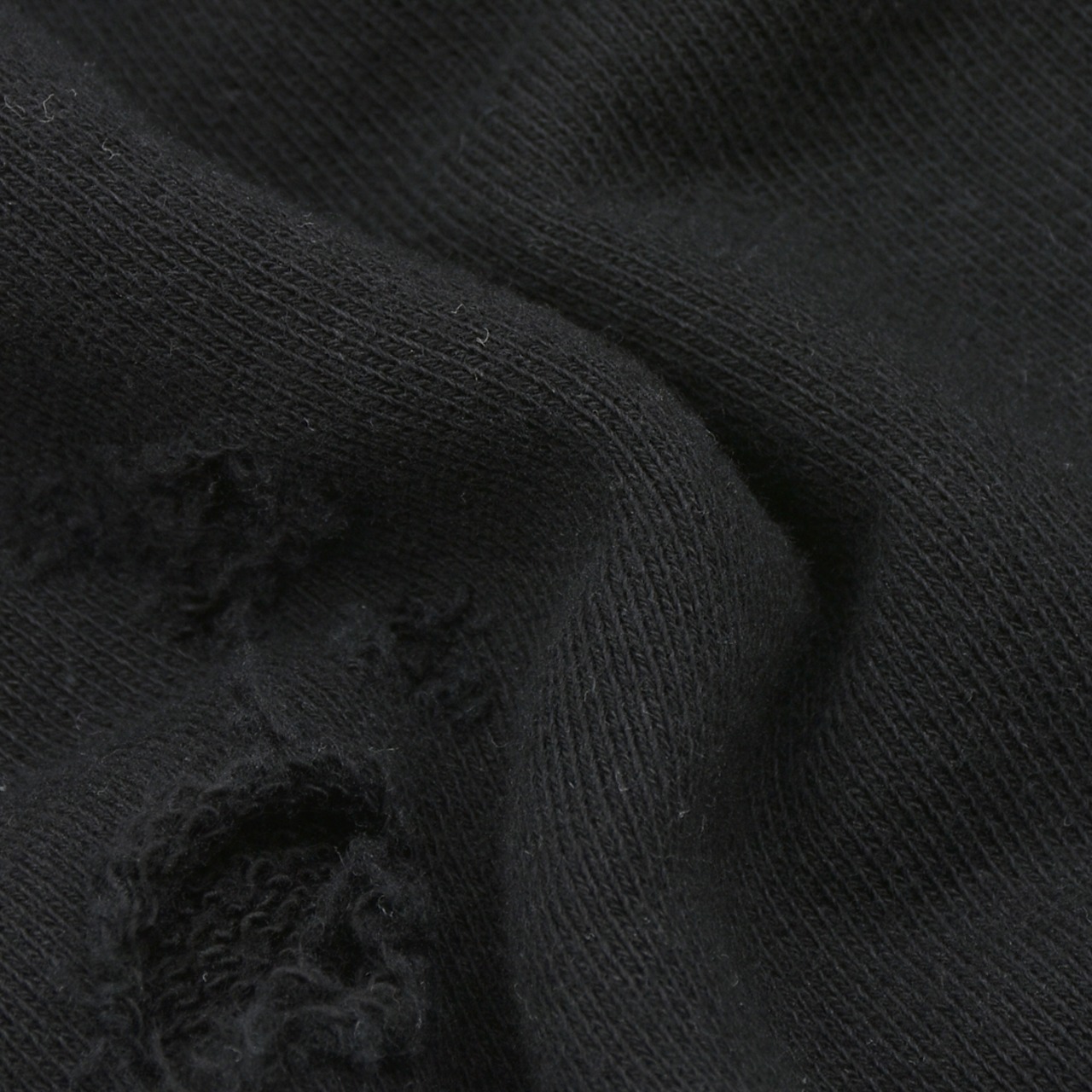 【WE11DONE】BLACK DIRTY WASHED LOOSE-FIT PANTS - 7