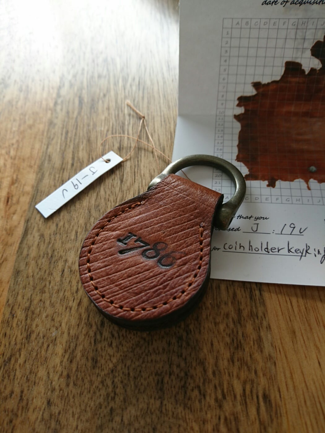 1786 Coin Holder Key Ring J-19u