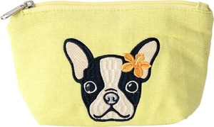 【ALOHA  わんちゃんポーチ】フレンチブルドッグ　イエロー