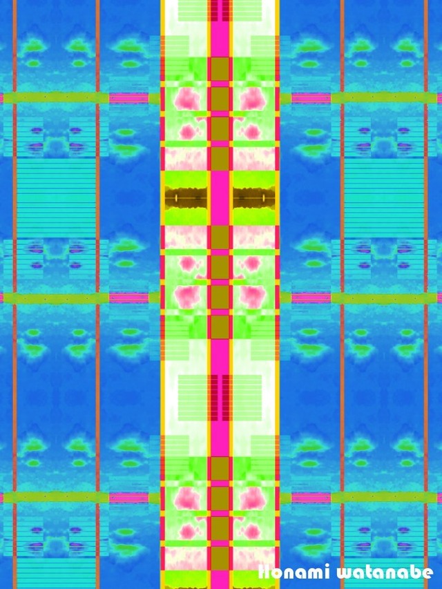 《今朝の空：カレイドスコープ　20210602 A》／プリントキャンバス／30.48×40.64cm／(12×16インチ）