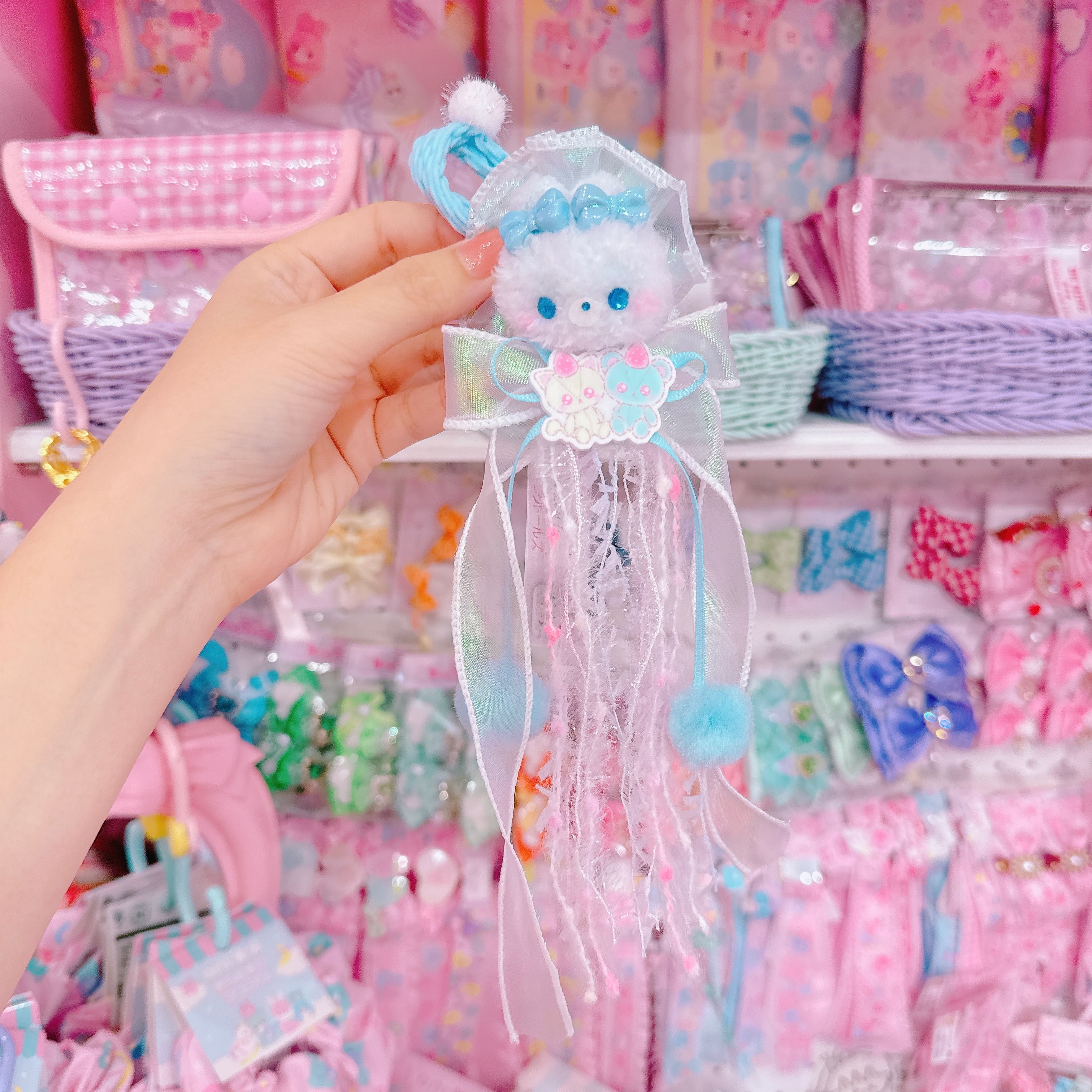 【M4】57-11うさぎマスコットヘアゴム