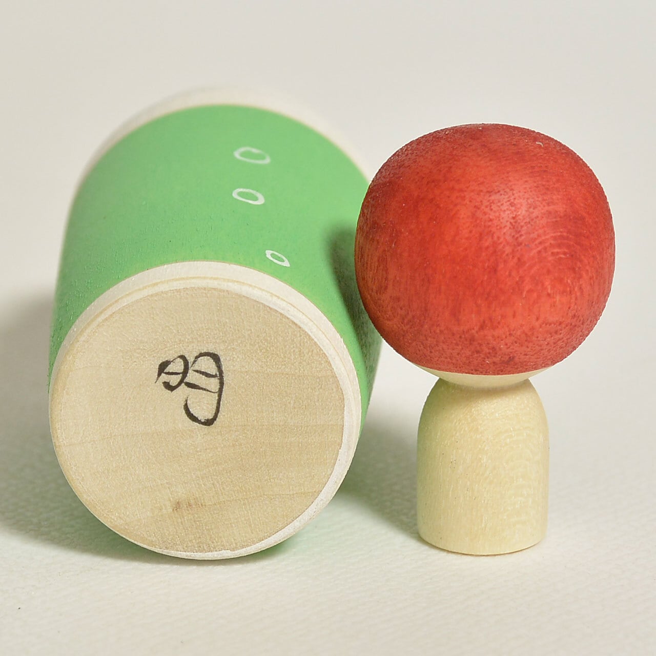 クリームソーダちゃんえじここけし 約2寸 約6cm 鈴木明 工人（作並系