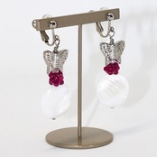 リゾート感溢れる一品！在庫限り シェル 蝶々イヤリング・ピアス sl3_5_200710te01