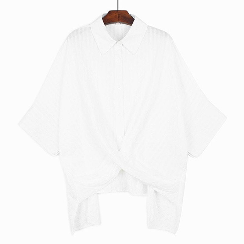 TEXTURED STRIPED RELAXED SHORT SLEEVE TIE SHIRT M-17715