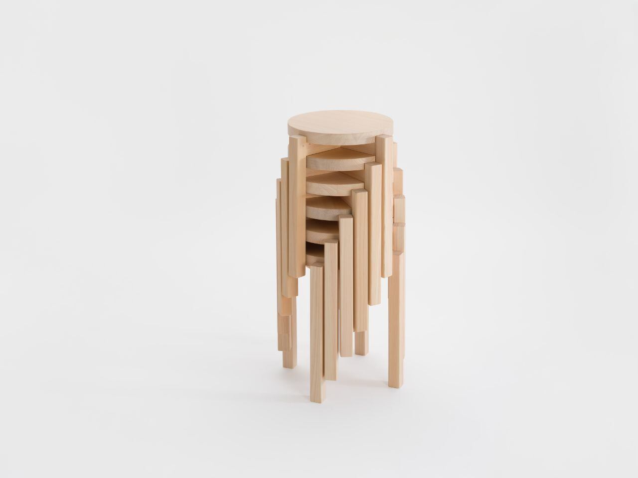 ヒノキのラウンドスツール | TSUYAMA FURNITURE ONLINE SHOP