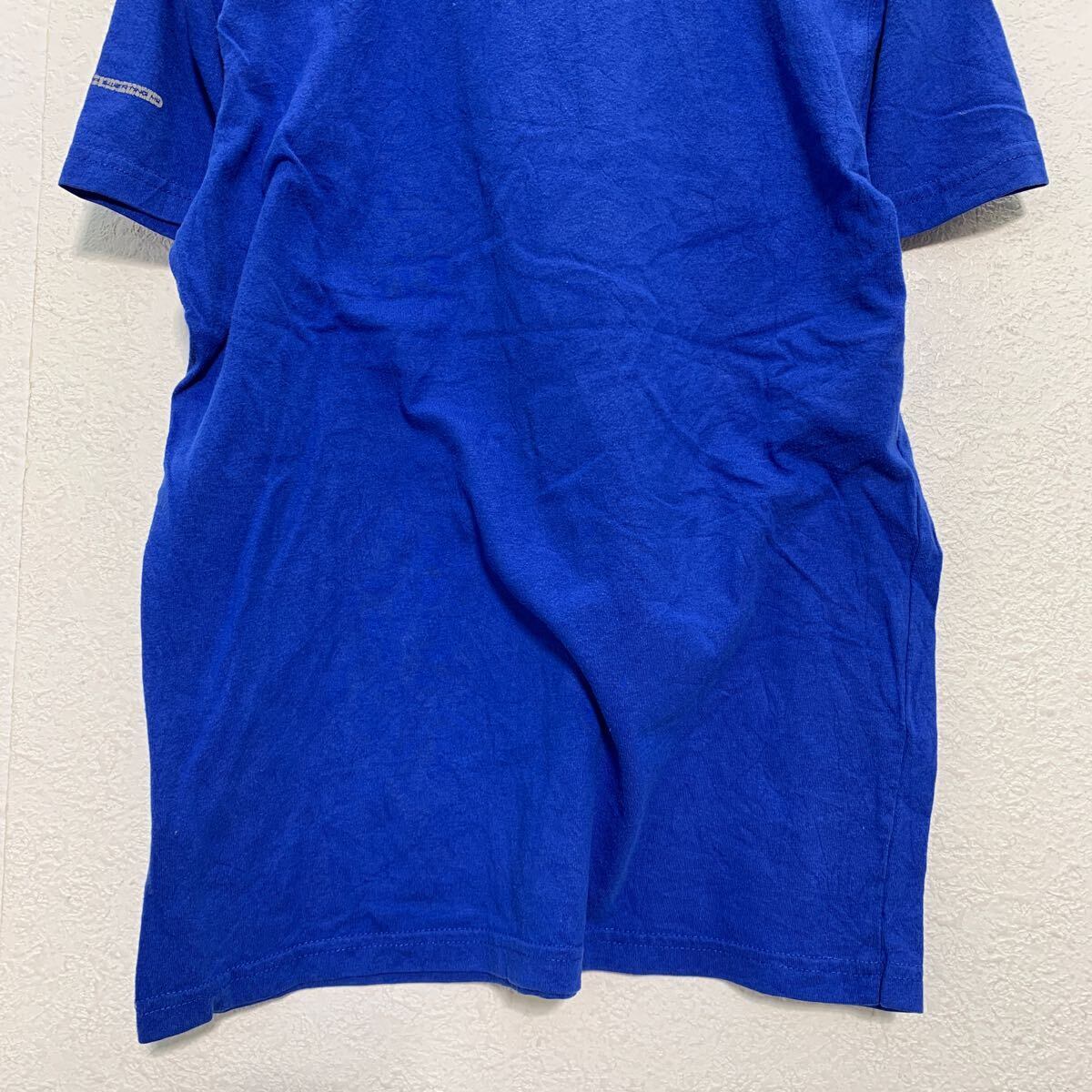 AND1 半袖 プリントTシャツ XL 160〜 キッズ ブルー クルーネック
